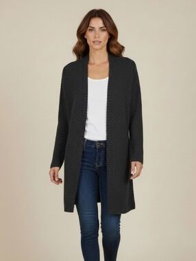 Wantable Open Front Long Cardigan Sweater Size Small